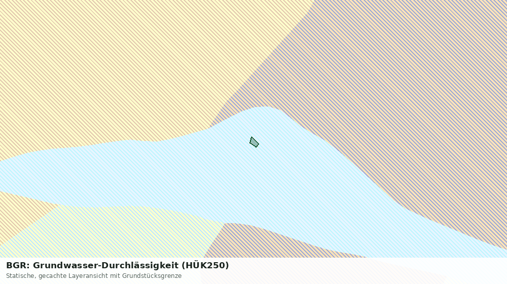 Statische Kartenansicht: BGR: Grundwasser-Durchlässigkeit (HÜK250)