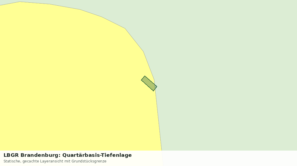 Statische Kartenansicht: LBGR Brandenburg: Quartärbasis-Tiefenlage