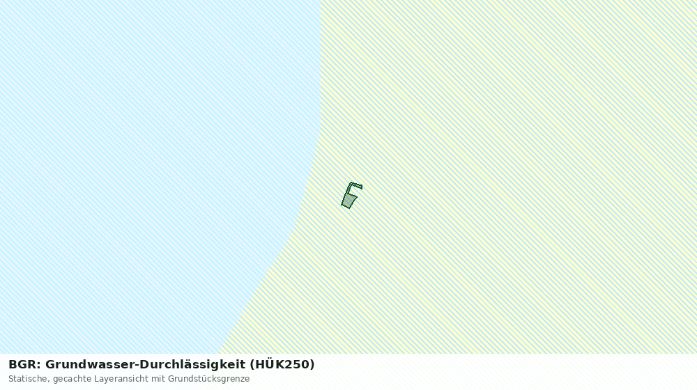 Statische Kartenansicht: BGR: Grundwasser-Durchlässigkeit (HÜK250)
