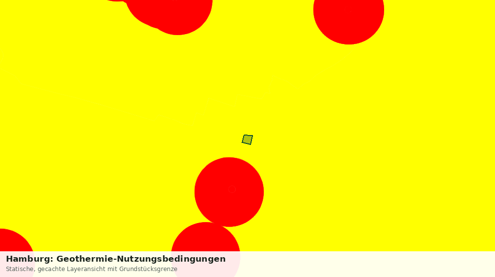 Statische Kartenansicht: Hamburg: Geothermie-Nutzungsbedingungen