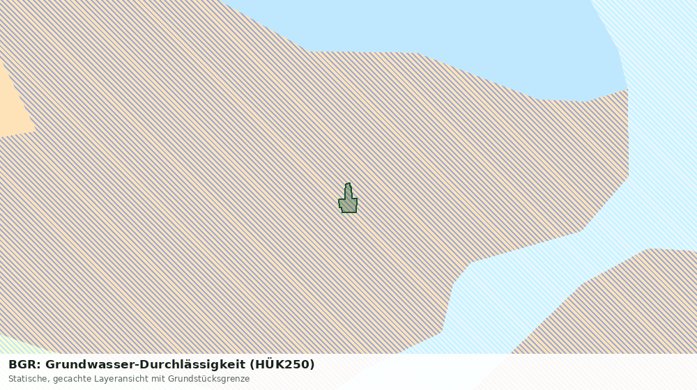 Statische Kartenansicht: BGR: Grundwasser-Durchlässigkeit (HÜK250)