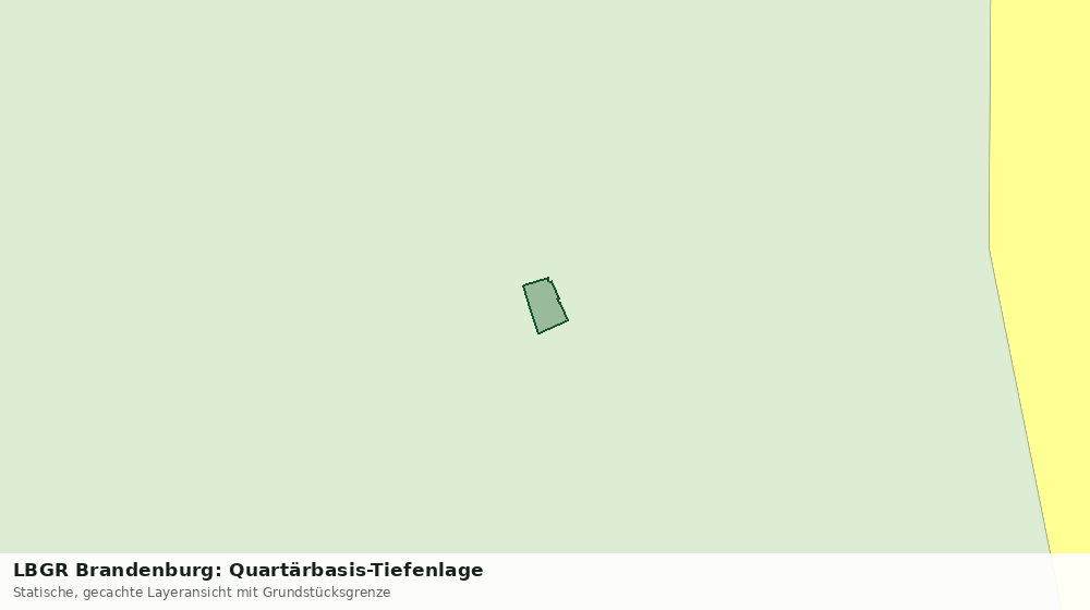 Statische Kartenansicht: LBGR Brandenburg: Quartärbasis-Tiefenlage