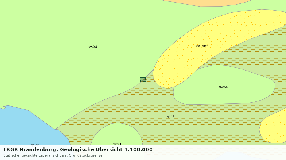 Statische Kartenansicht: LBGR Brandenburg: Geologische Übersicht 1:100.000