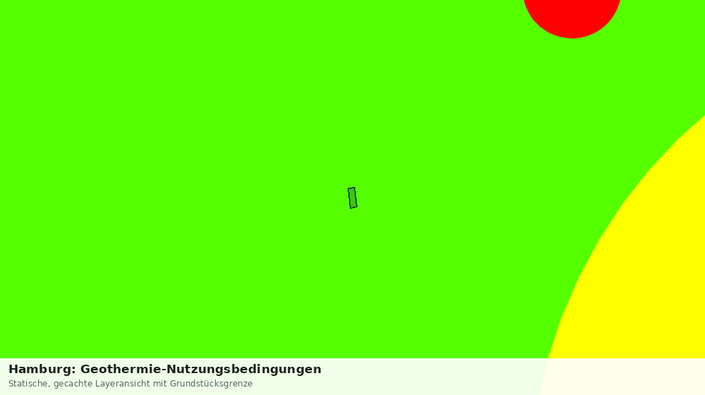 Statische Kartenansicht: Hamburg: Geothermie-Nutzungsbedingungen