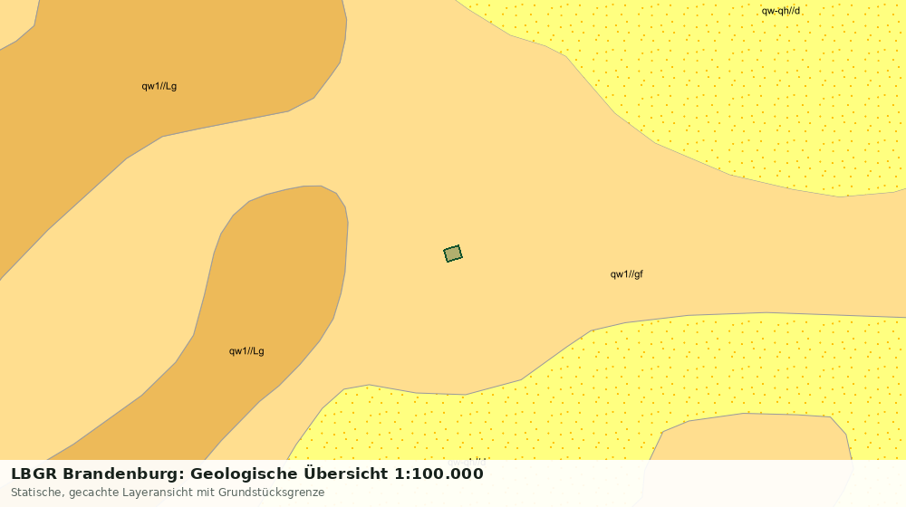Statische Kartenansicht: LBGR Brandenburg: Geologische Übersicht 1:100.000