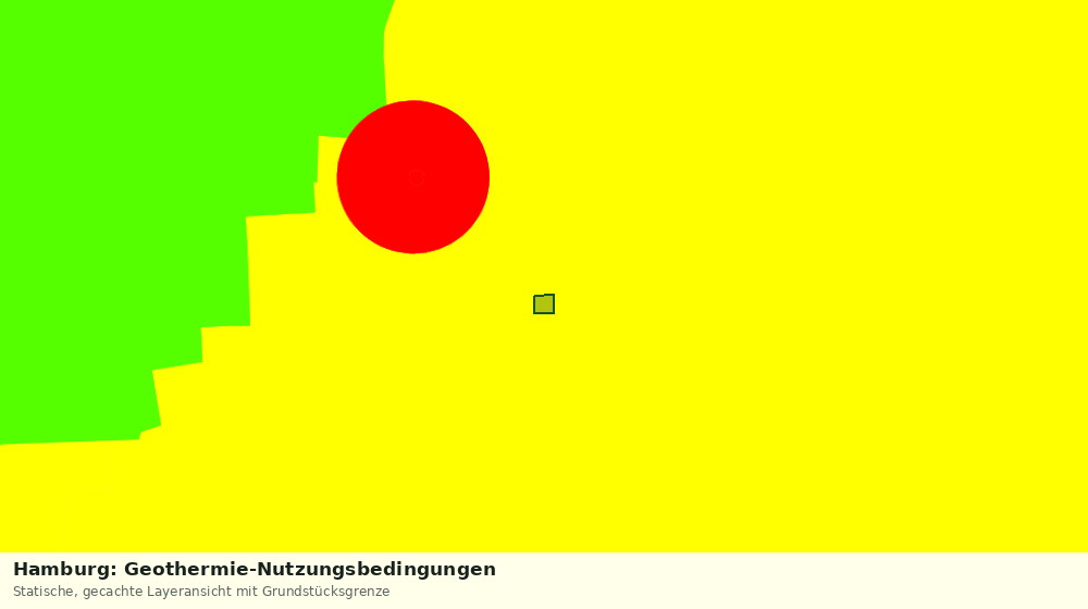 Statische Kartenansicht: Hamburg: Geothermie-Nutzungsbedingungen