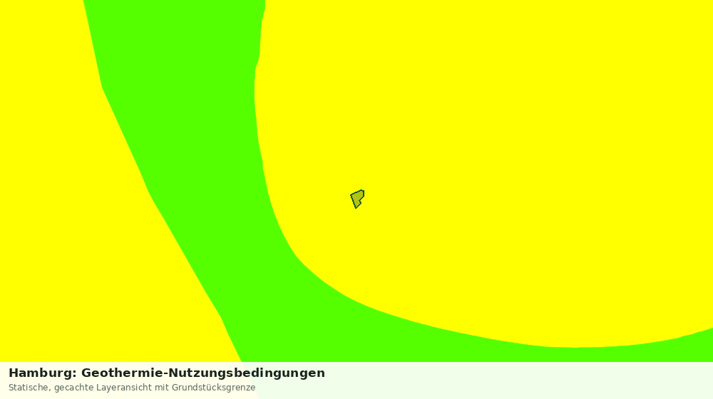 Statische Kartenansicht: Hamburg: Geothermie-Nutzungsbedingungen