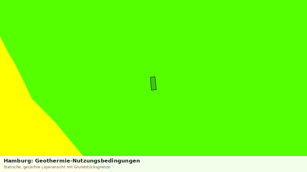 Statische Kartenansicht: Hamburg: Geothermie-Nutzungsbedingungen
