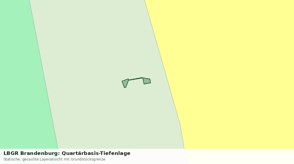 Statische Kartenansicht: LBGR Brandenburg: Quartärbasis-Tiefenlage