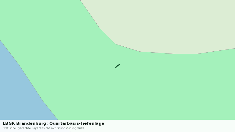 Statische Kartenansicht: LBGR Brandenburg: Quartärbasis-Tiefenlage