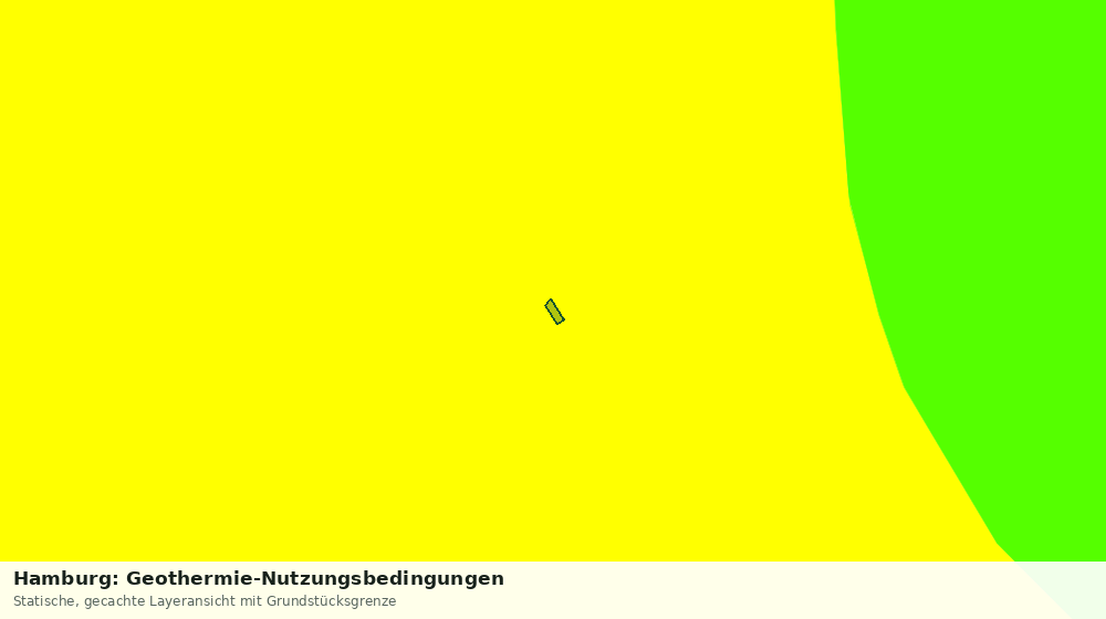 Statische Kartenansicht: Hamburg: Geothermie-Nutzungsbedingungen