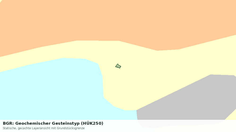 Statische Kartenansicht: BGR: Geochemischer Gesteinstyp (HÜK250)