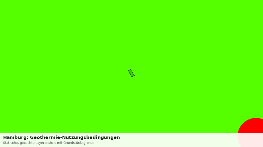 Statische Kartenansicht: Hamburg: Geothermie-Nutzungsbedingungen