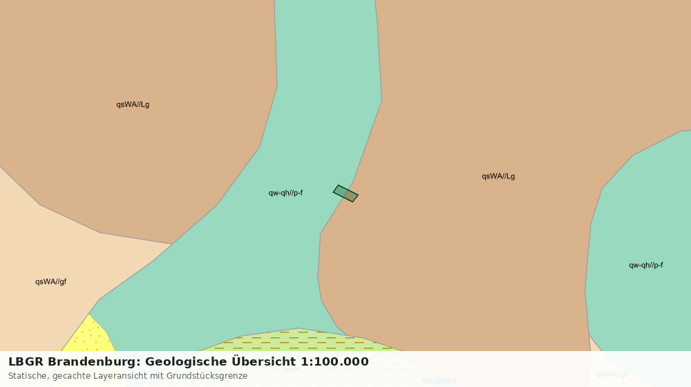 Statische Kartenansicht: LBGR Brandenburg: Geologische Übersicht 1:100.000