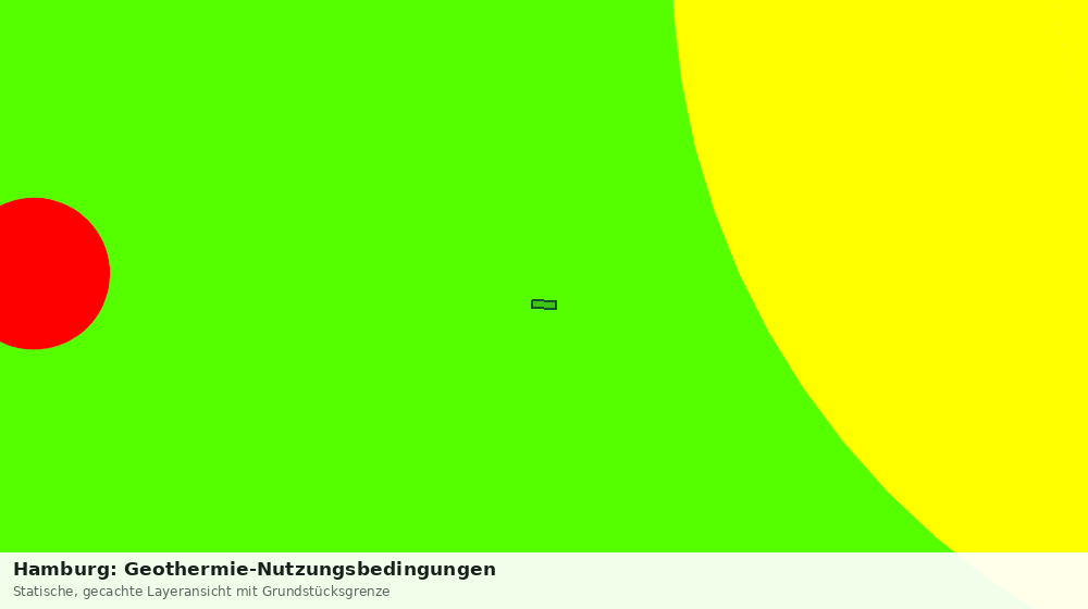 Statische Kartenansicht: Hamburg: Geothermie-Nutzungsbedingungen