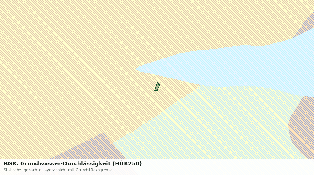 Statische Kartenansicht: BGR: Grundwasser-Durchlässigkeit (HÜK250)