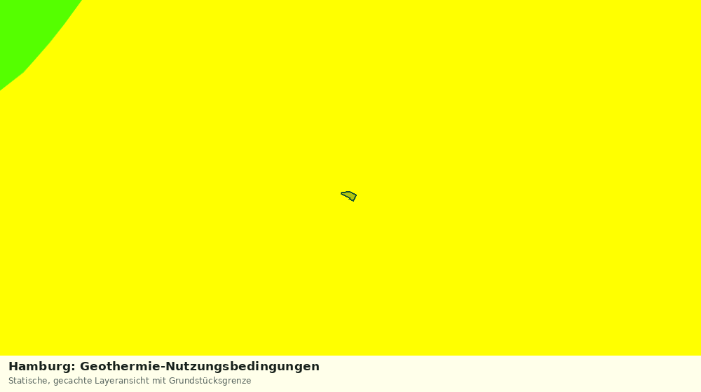 Statische Kartenansicht: Hamburg: Geothermie-Nutzungsbedingungen