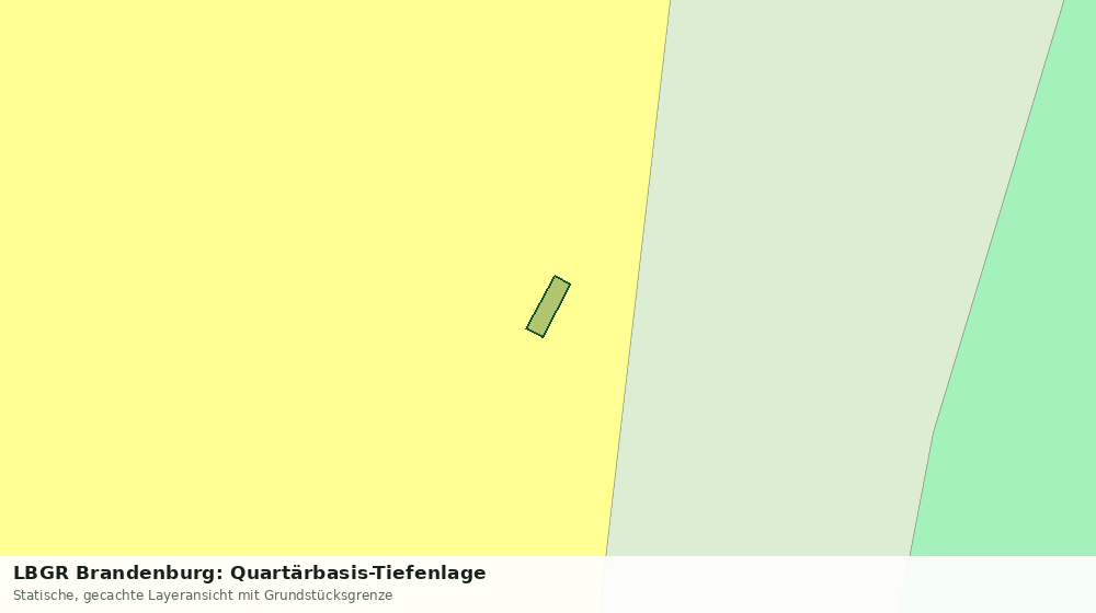 Statische Kartenansicht: LBGR Brandenburg: Quartärbasis-Tiefenlage