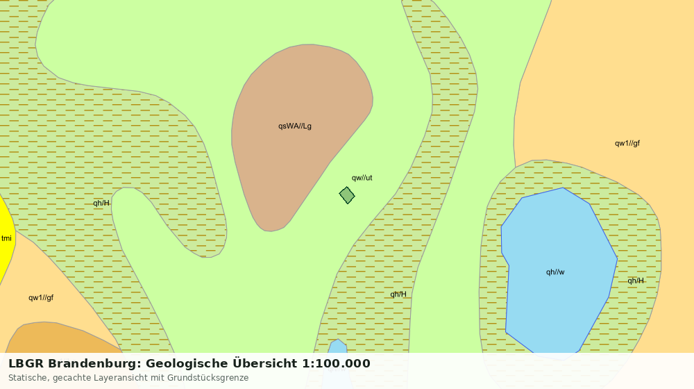 Statische Kartenansicht: LBGR Brandenburg: Geologische Übersicht 1:100.000