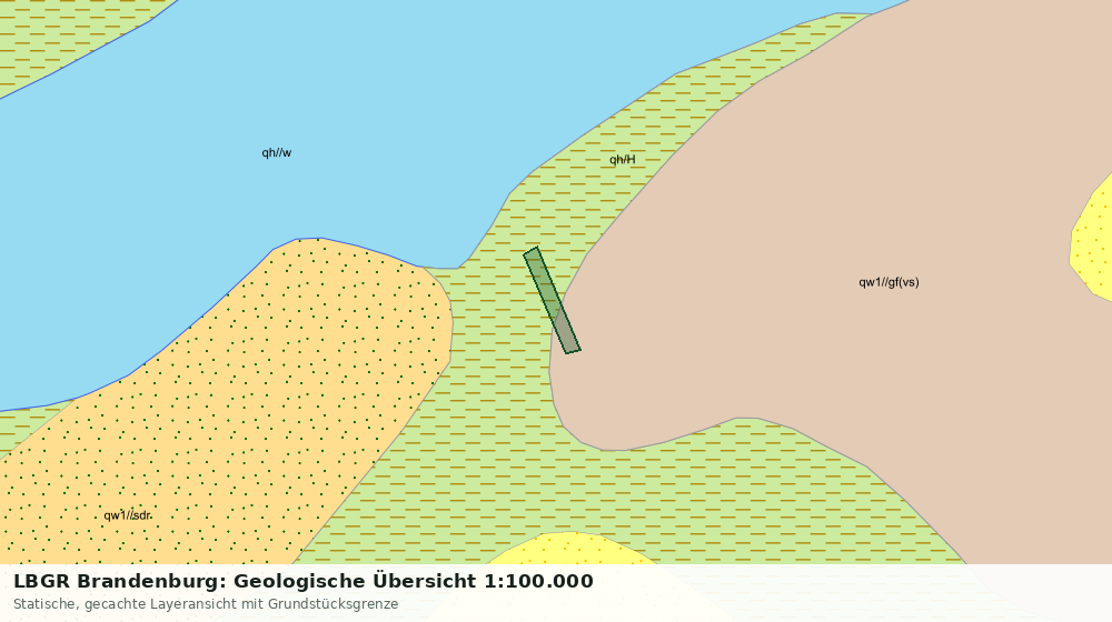 Statische Kartenansicht: LBGR Brandenburg: Geologische Übersicht 1:100.000