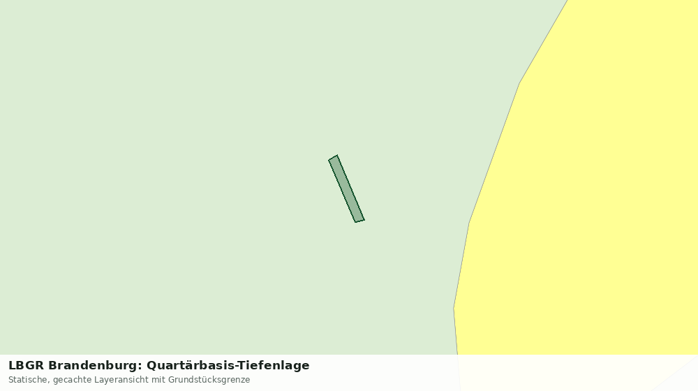 Statische Kartenansicht: LBGR Brandenburg: Quartärbasis-Tiefenlage