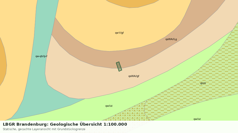 Statische Kartenansicht: LBGR Brandenburg: Geologische Übersicht 1:100.000