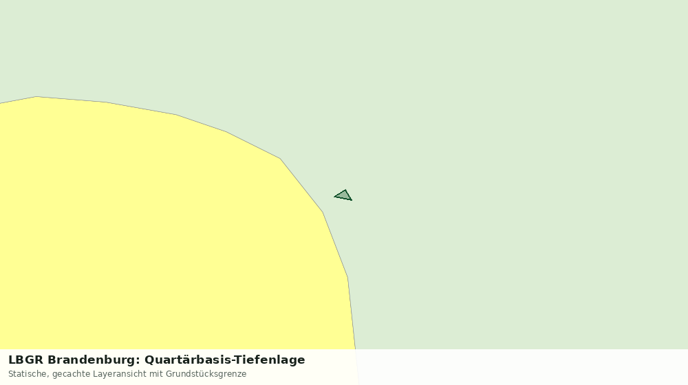 Statische Kartenansicht: LBGR Brandenburg: Quartärbasis-Tiefenlage