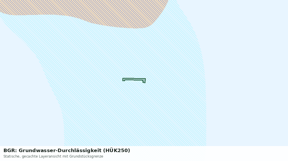 Statische Kartenansicht: BGR: Grundwasser-Durchlässigkeit (HÜK250)