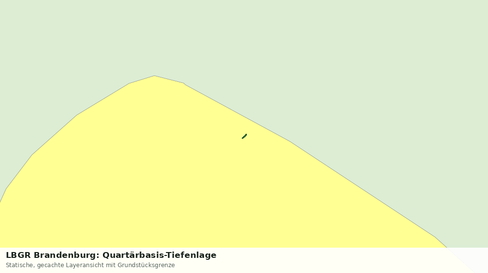 Statische Kartenansicht: LBGR Brandenburg: Quartärbasis-Tiefenlage