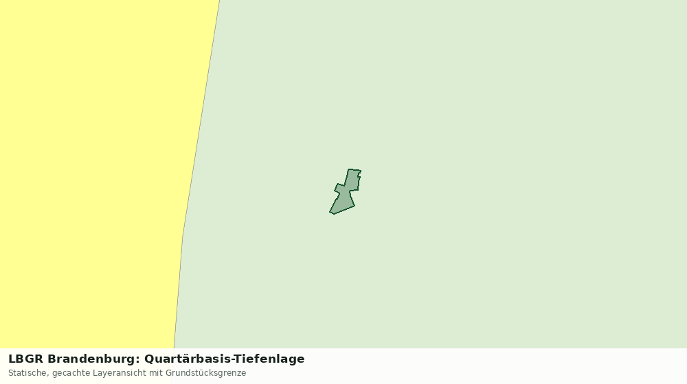Statische Kartenansicht: LBGR Brandenburg: Quartärbasis-Tiefenlage