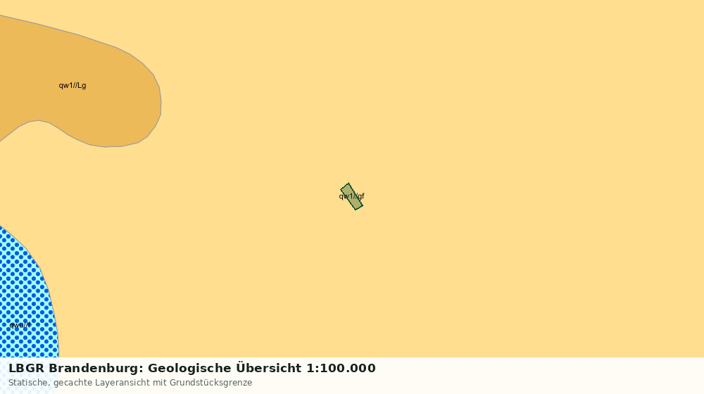 Statische Kartenansicht: LBGR Brandenburg: Geologische Übersicht 1:100.000