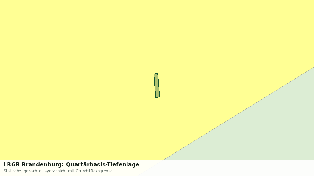 Statische Kartenansicht: LBGR Brandenburg: Quartärbasis-Tiefenlage