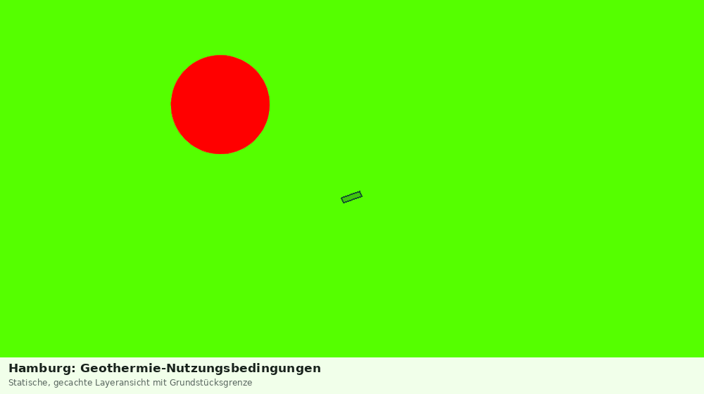 Statische Kartenansicht: Hamburg: Geothermie-Nutzungsbedingungen