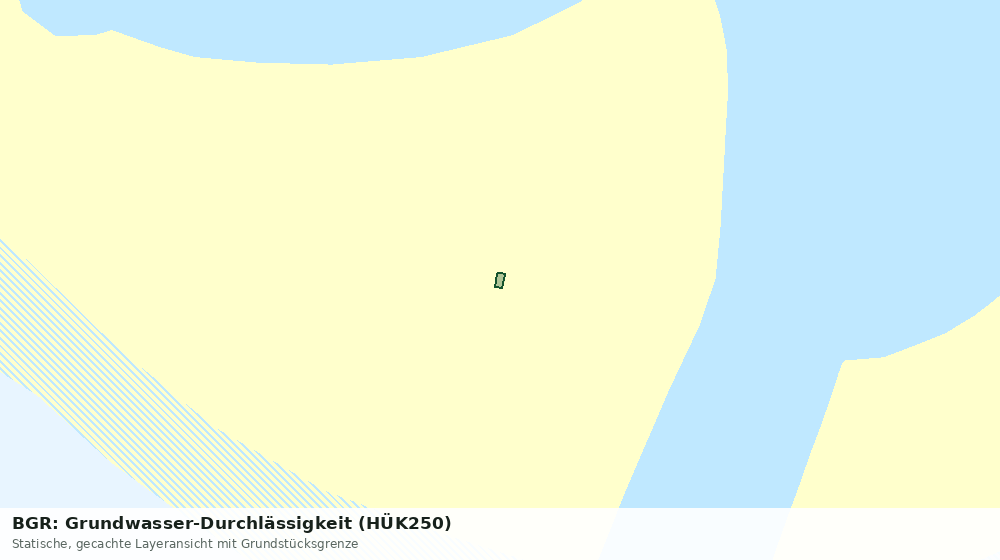 Statische Kartenansicht: BGR: Grundwasser-Durchlässigkeit (HÜK250)