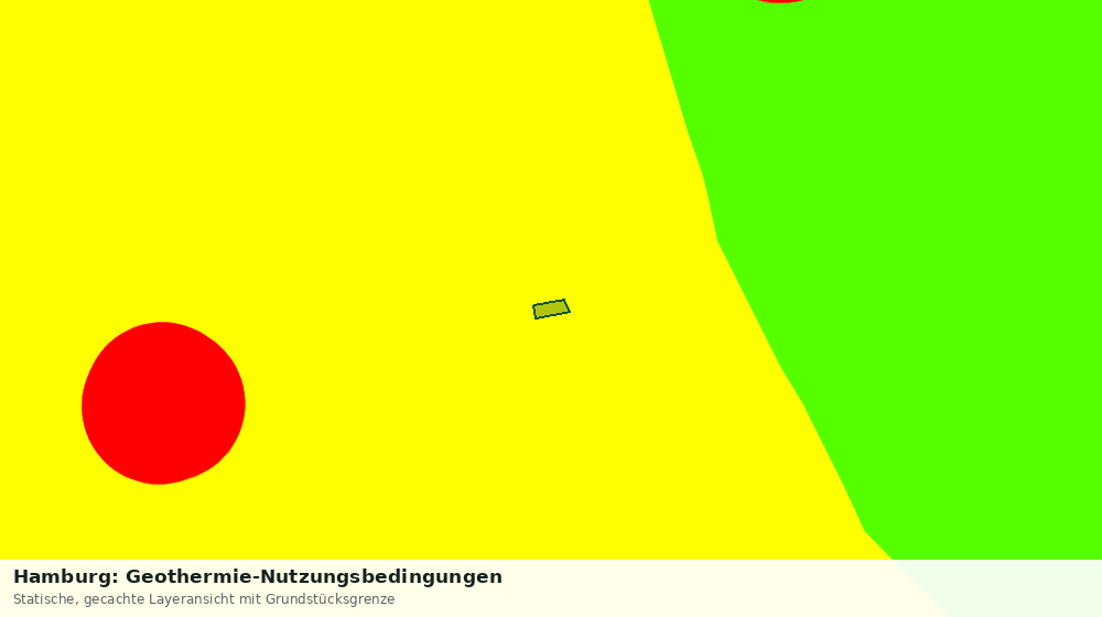 Statische Kartenansicht: Hamburg: Geothermie-Nutzungsbedingungen