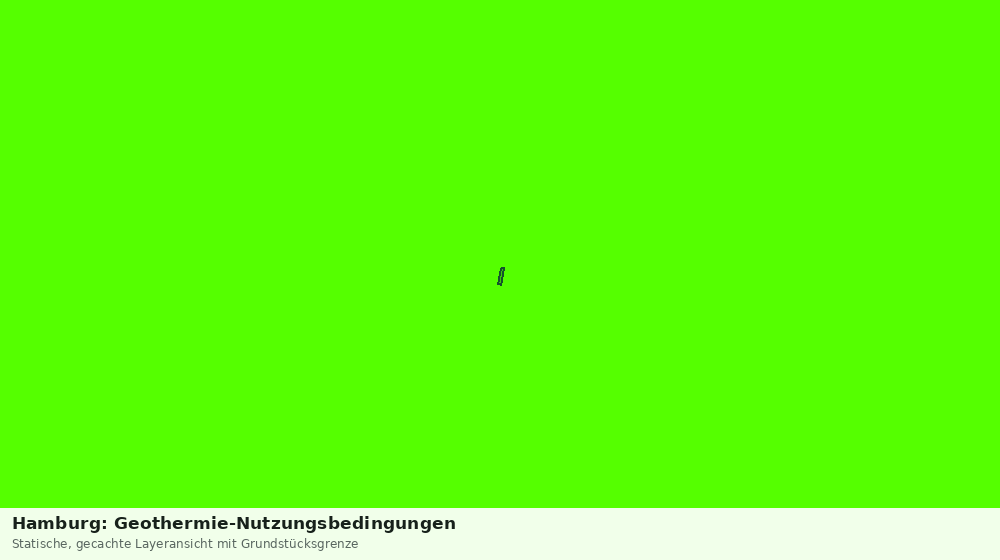 Statische Kartenansicht: Hamburg: Geothermie-Nutzungsbedingungen