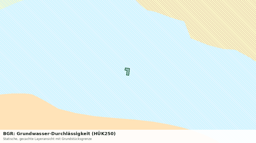 Statische Kartenansicht: BGR: Grundwasser-Durchlässigkeit (HÜK250)