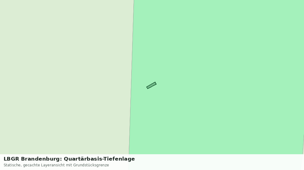Statische Kartenansicht: LBGR Brandenburg: Quartärbasis-Tiefenlage