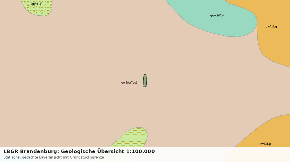 Statische Kartenansicht: LBGR Brandenburg: Geologische Übersicht 1:100.000