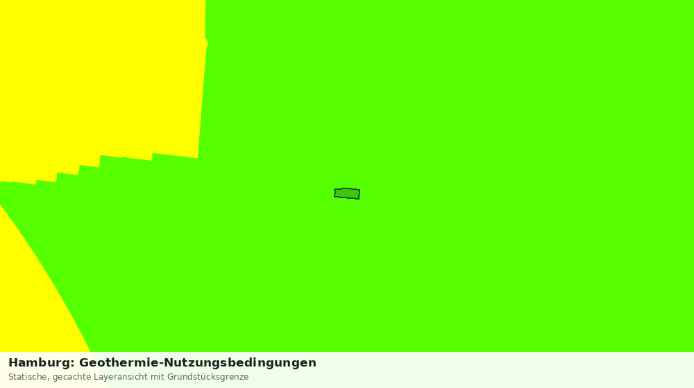 Statische Kartenansicht: Hamburg: Geothermie-Nutzungsbedingungen