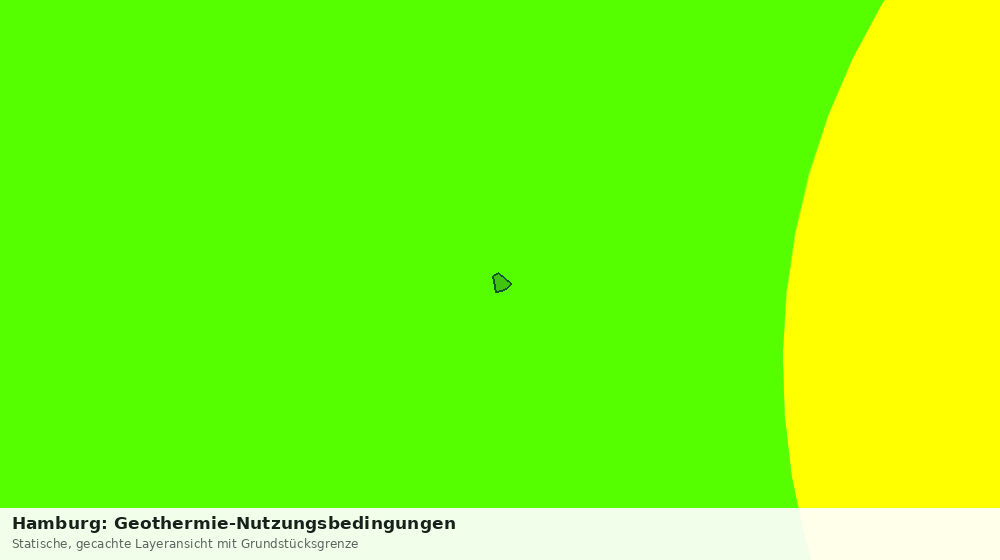 Statische Kartenansicht: Hamburg: Geothermie-Nutzungsbedingungen