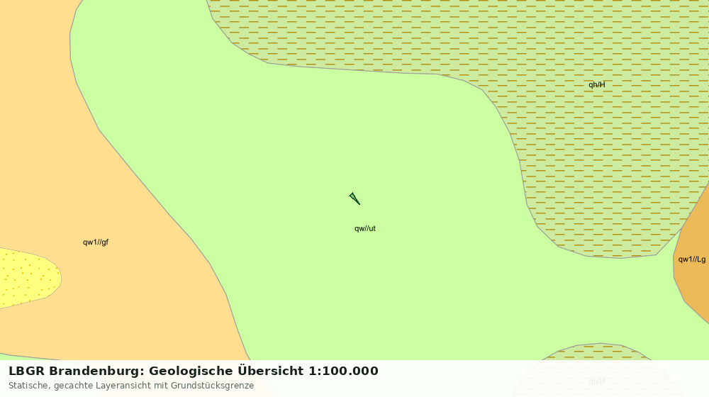 Statische Kartenansicht: LBGR Brandenburg: Geologische Übersicht 1:100.000