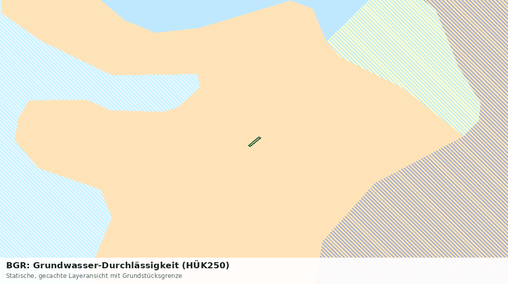 Statische Kartenansicht: BGR: Grundwasser-Durchlässigkeit (HÜK250)