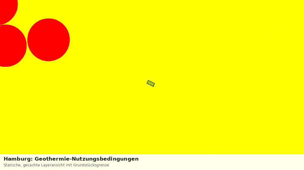 Statische Kartenansicht: Hamburg: Geothermie-Nutzungsbedingungen