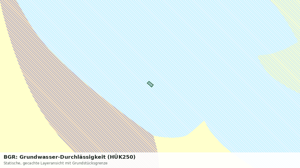 Statische Kartenansicht: BGR: Grundwasser-Durchlässigkeit (HÜK250)