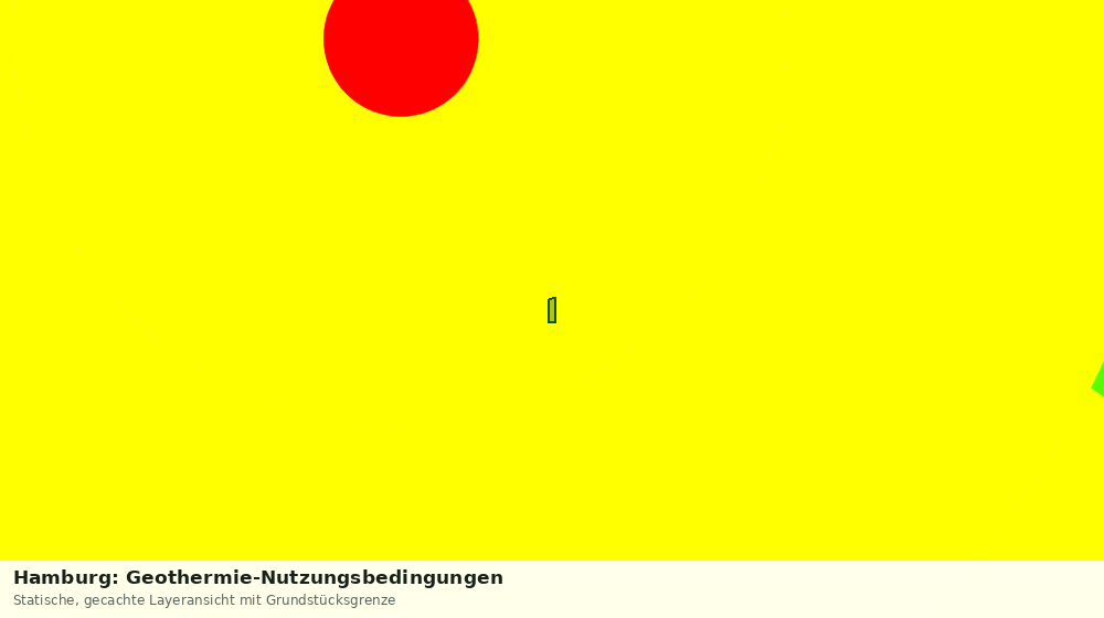 Statische Kartenansicht: Hamburg: Geothermie-Nutzungsbedingungen