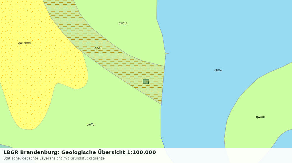 Statische Kartenansicht: LBGR Brandenburg: Geologische Übersicht 1:100.000