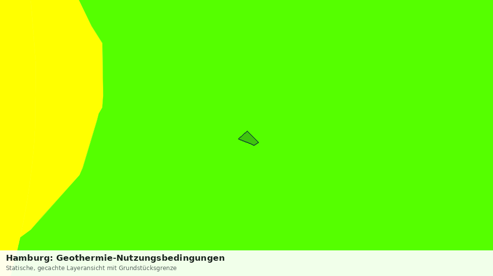 Statische Kartenansicht: Hamburg: Geothermie-Nutzungsbedingungen