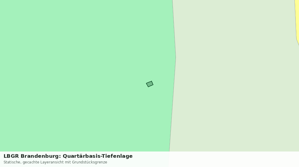 Statische Kartenansicht: LBGR Brandenburg: Quartärbasis-Tiefenlage