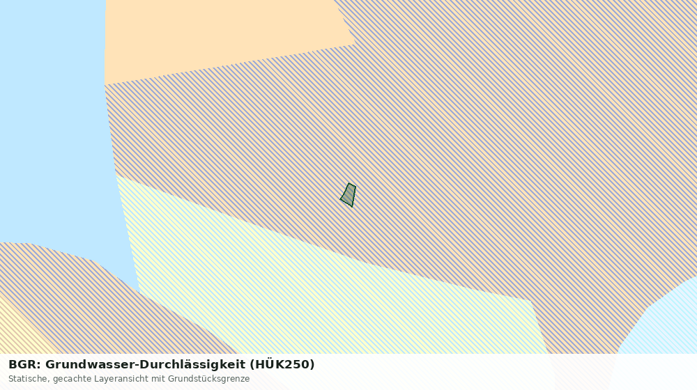 Statische Kartenansicht: BGR: Grundwasser-Durchlässigkeit (HÜK250)